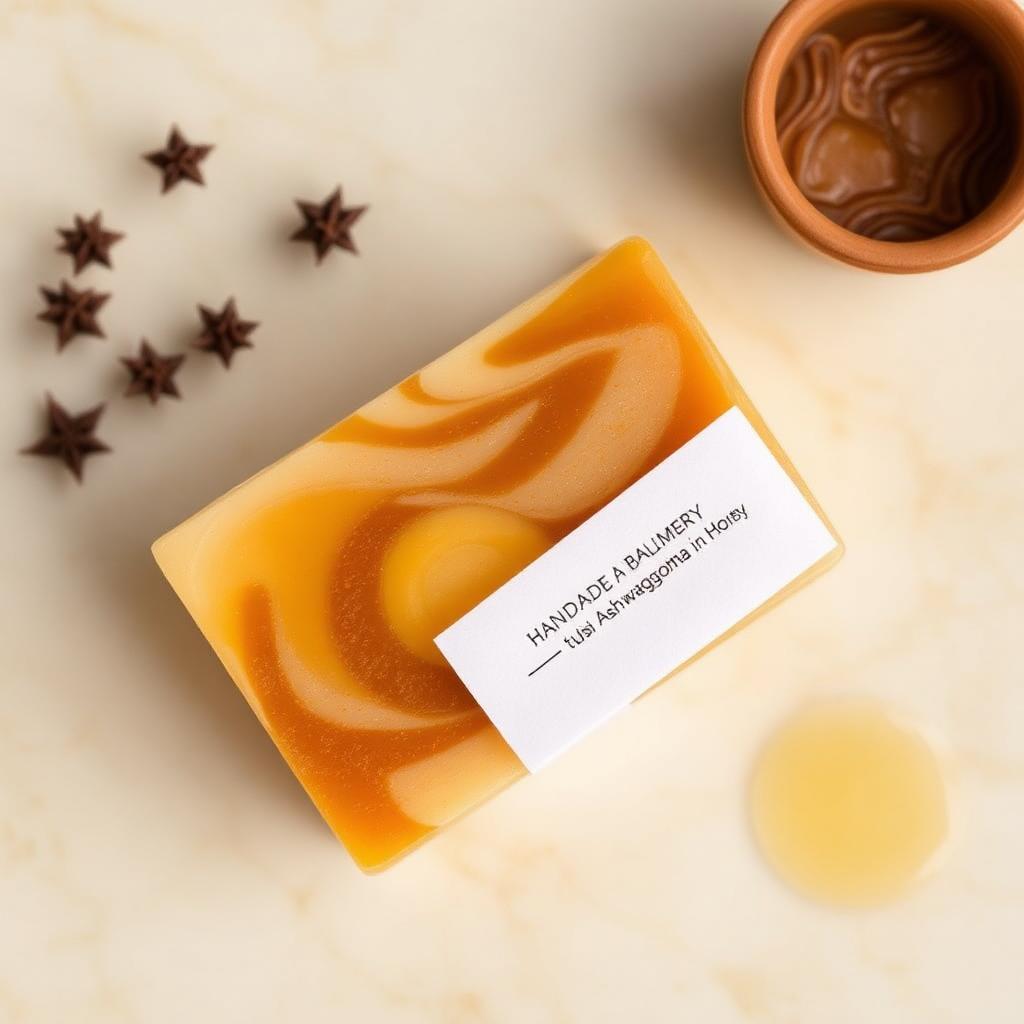 Tulsi Ashwagandha Honey Soap