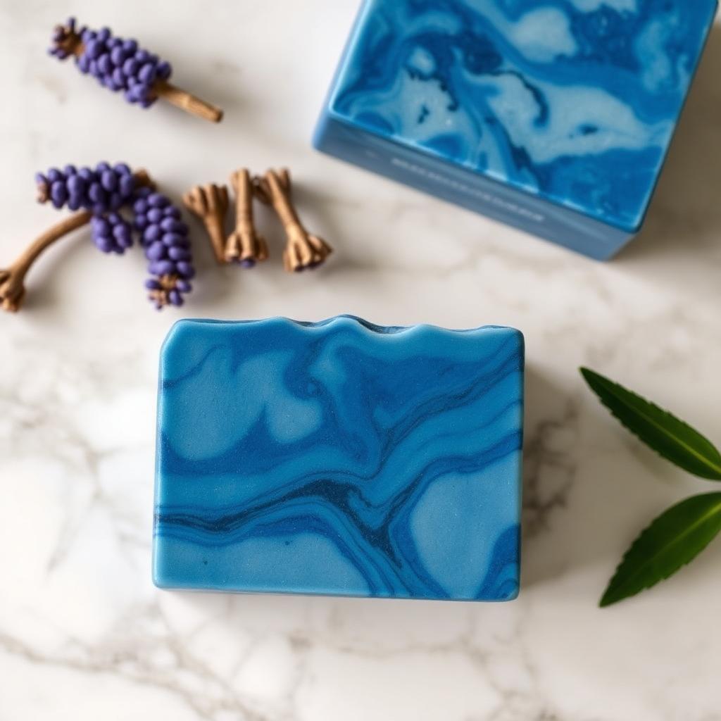 Tulsi Moroccan Blue + Siberian Blue Clay Soap
