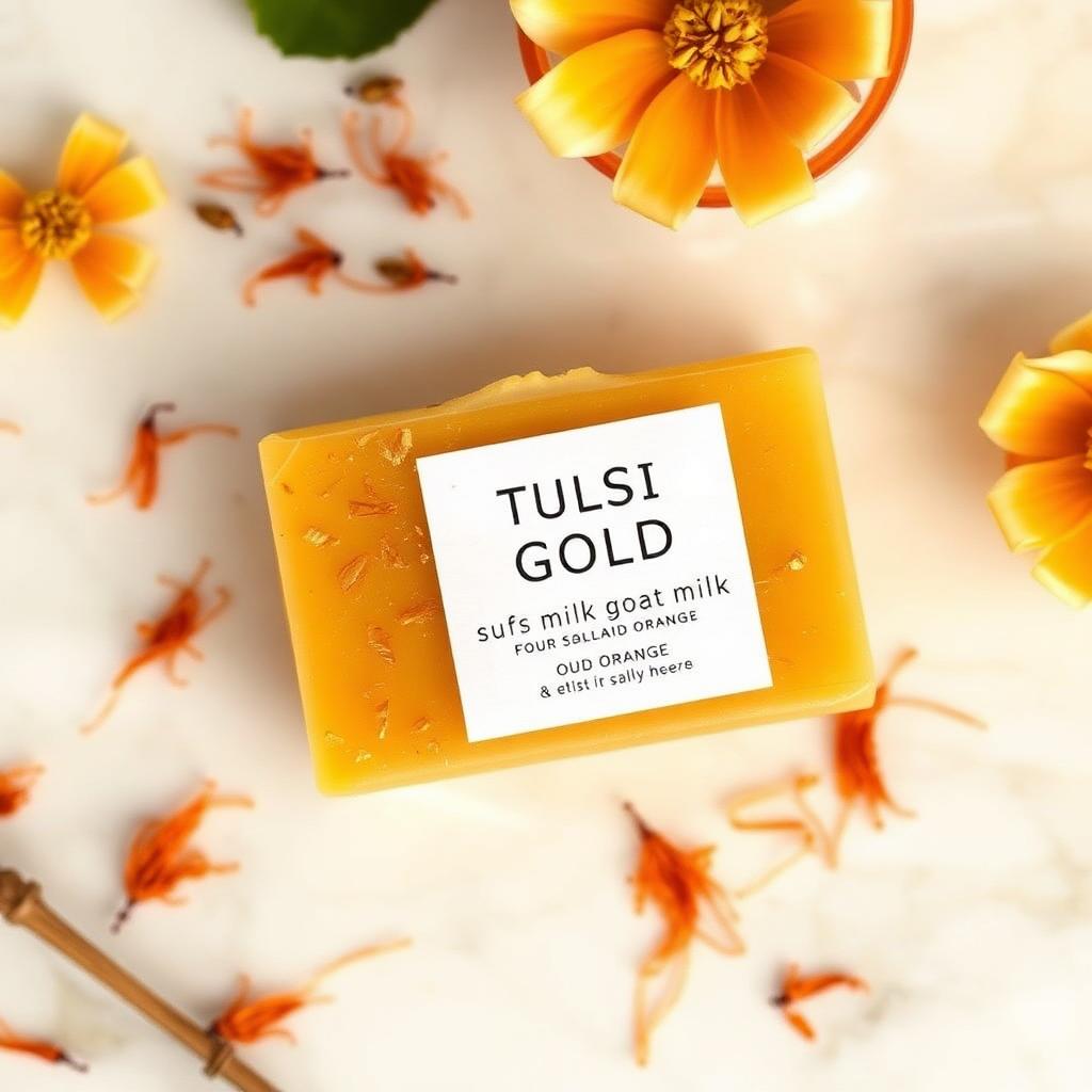 Tulsi Gold — Saffron Goat Milk Oud Orange
