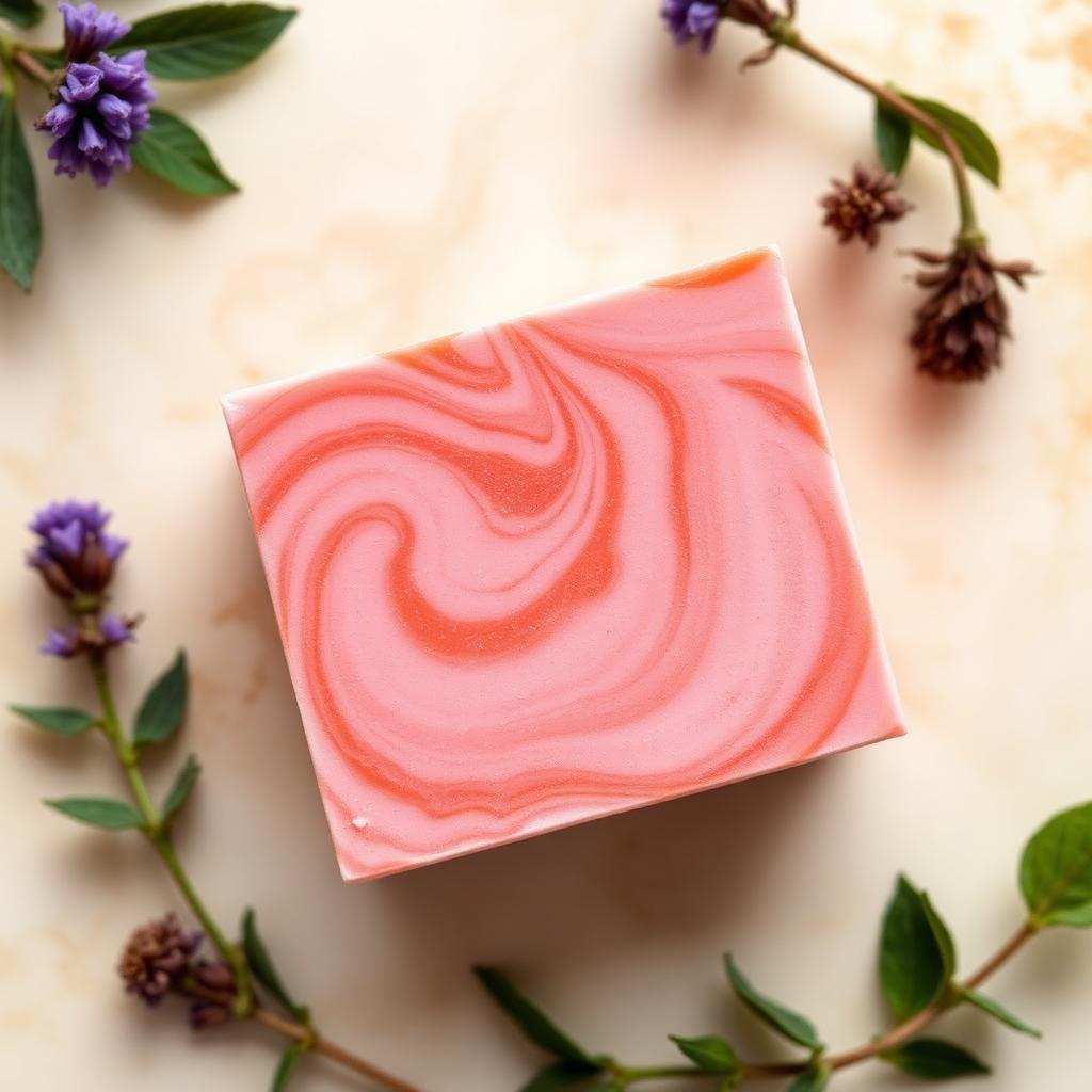 Tulsi French Pink + Rose + Moroccan Red Clay Soap